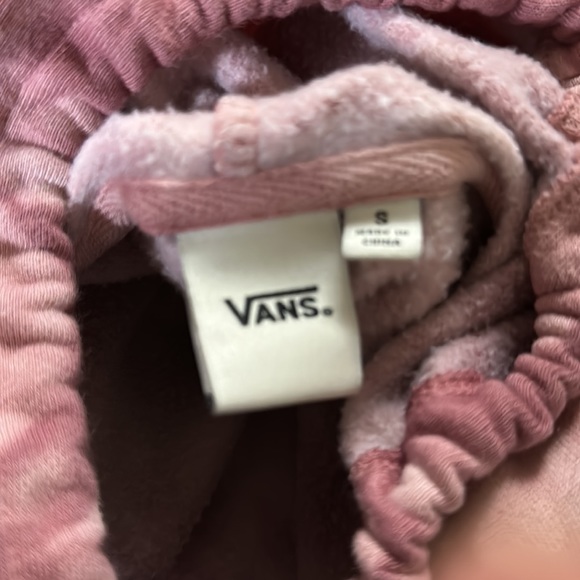 VANS "Rise N' Smile" Cropped Tie Dye Comfy Hoodie Sweatshirt - Picture 5 of 5